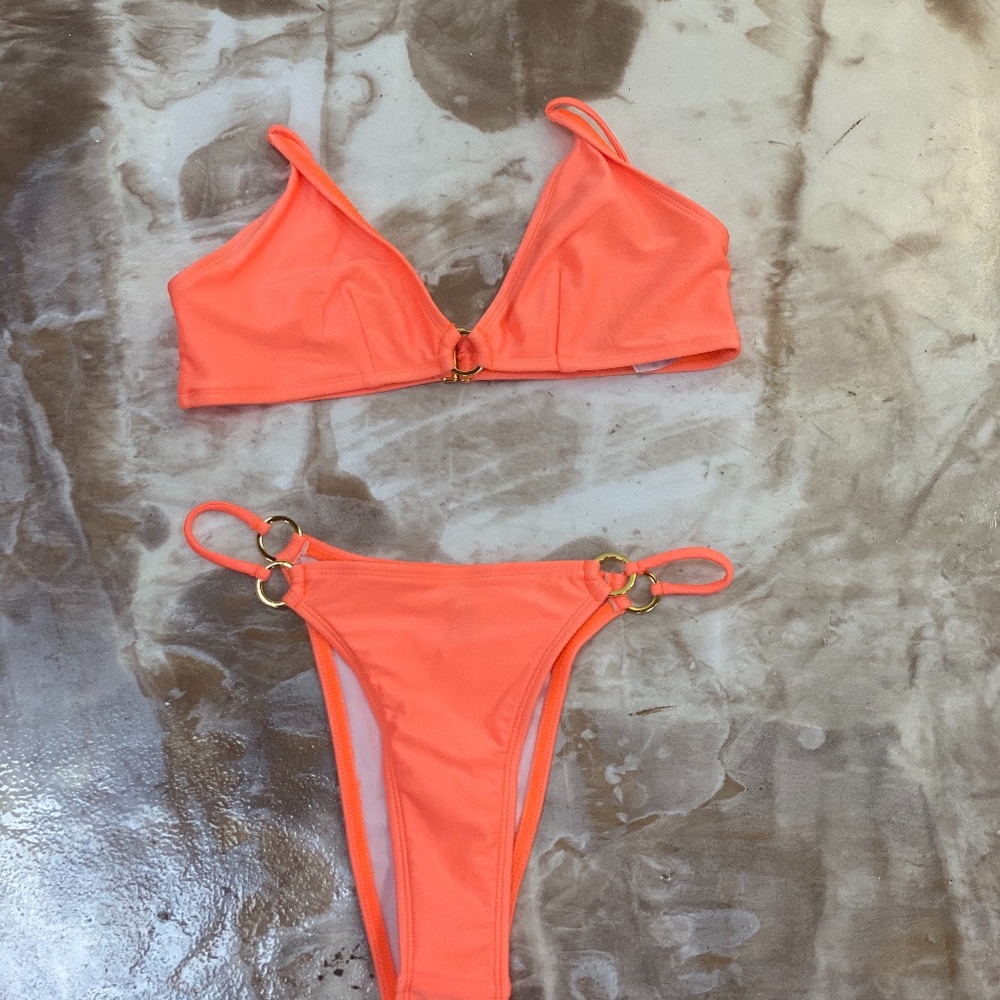 Orange Neon Two Piece Set